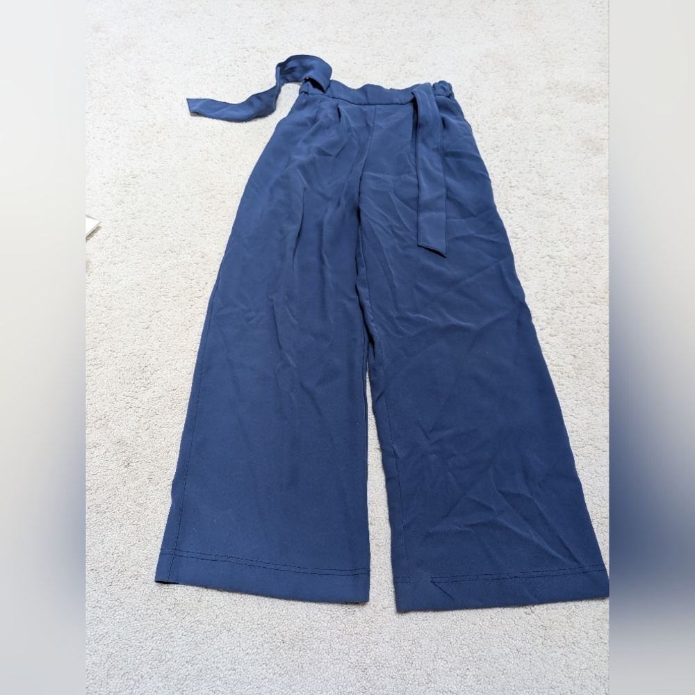Lululemon Pants Womens 4 Wide Leg Blue Pleated Trousers High Rise …